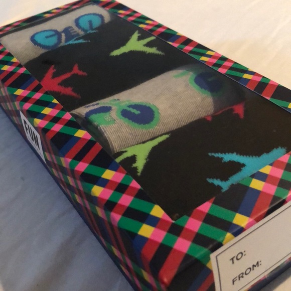 Fun Socks Other - Fun Socks - gift pack of 4. Bikes & planes